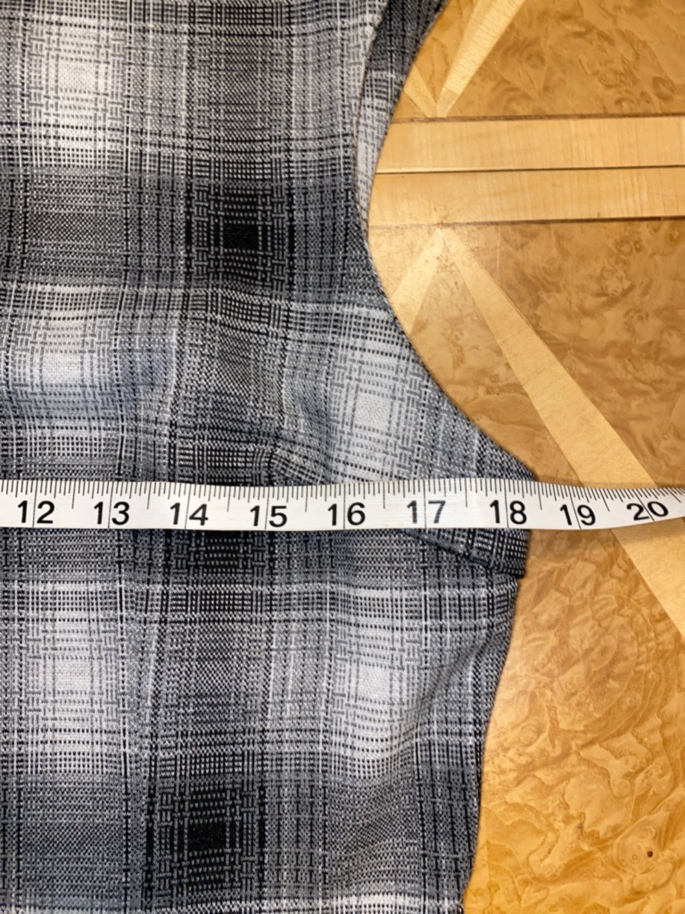 Adrienne Vittadini Black & White Plaid Midi Sheath Dress Size 12 - Picture 12 of 15